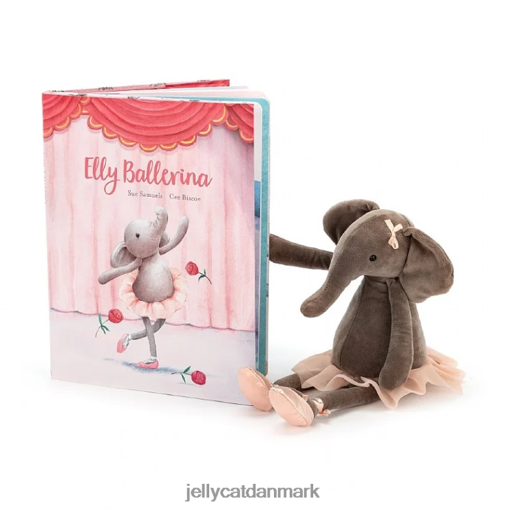Bestil LHVJ00691 elly ballerina bog og dansende darcey elefantgrå Jellycat Bestil LHVJ00691 elly ballerina bog og dansende darcey elefantgrå Jellycat