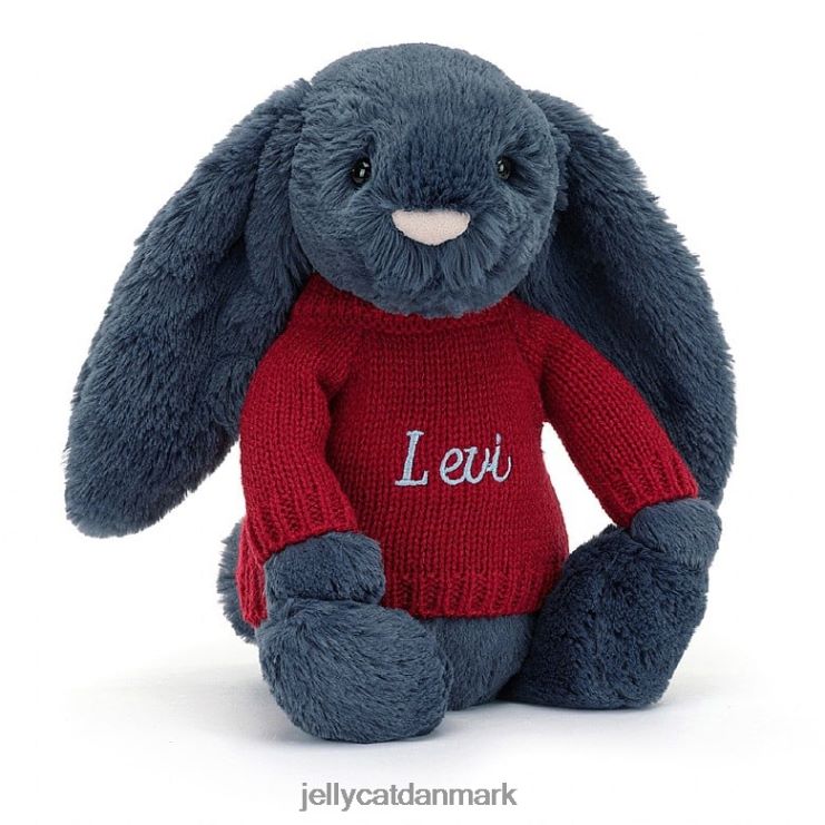 legetøj LHVJ00374 bashful kanin med personlig rød bluse marineblå Jellycat legetøj LHVJ00374 bashful kanin med personlig rød bluse marineblå Jellycat